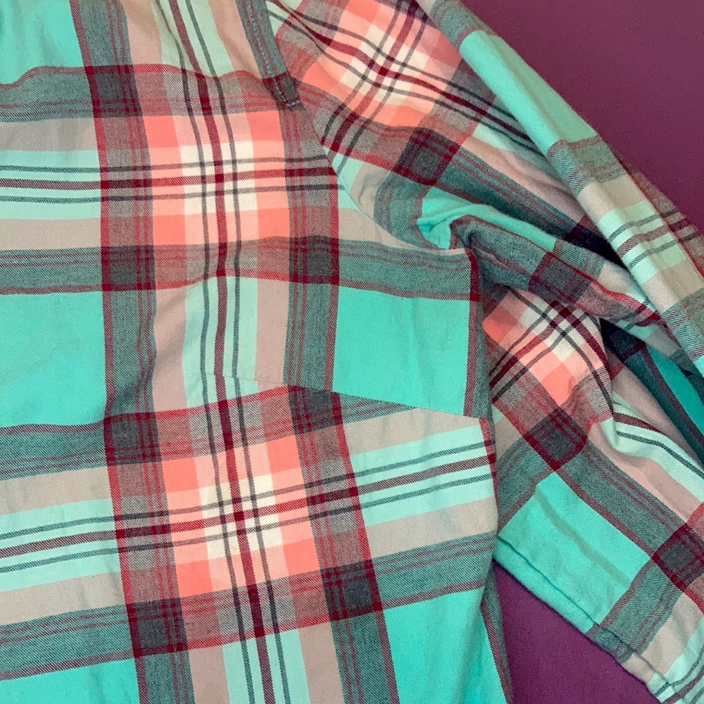 Talbots Button Front Plaid - Picture 4 of 6